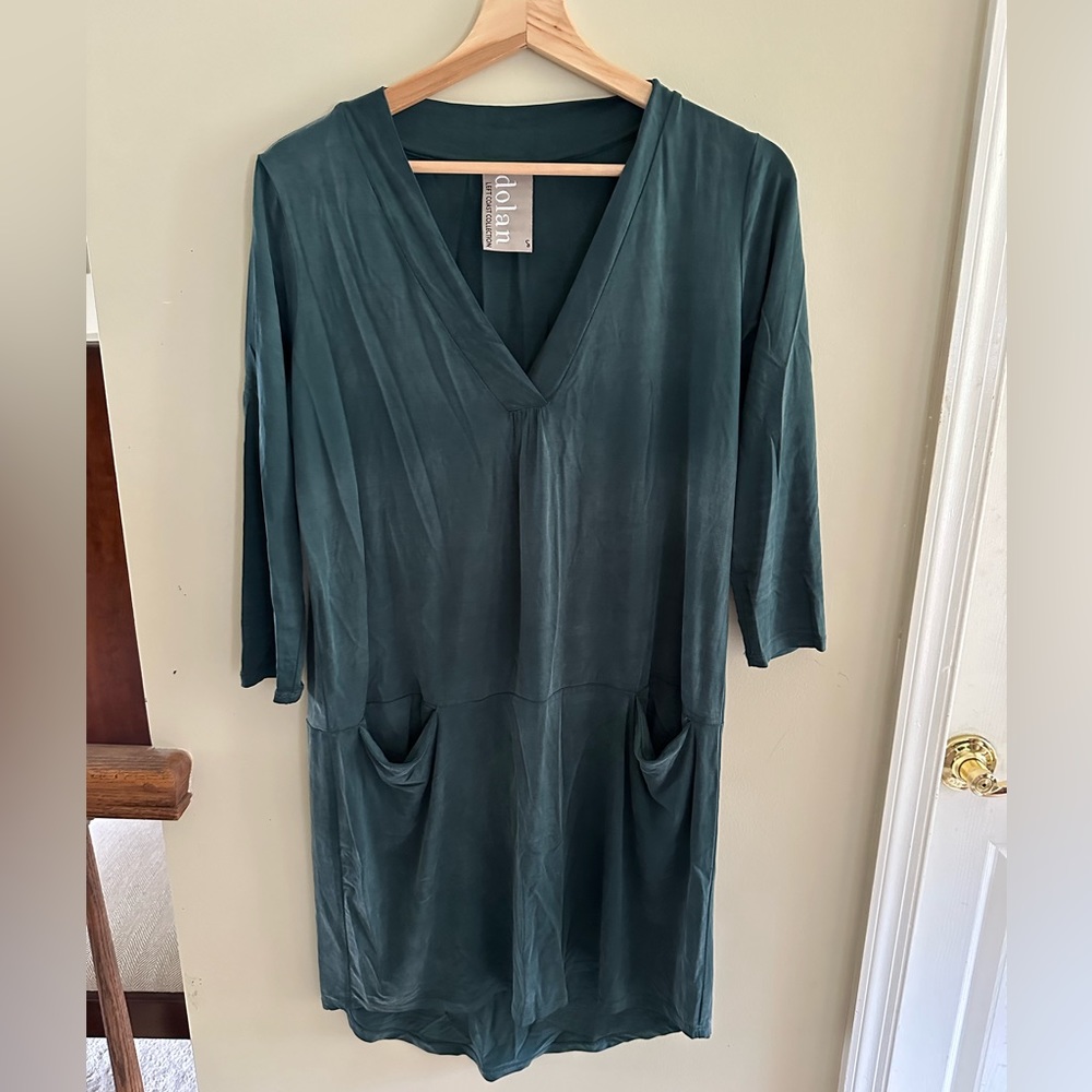 Anthropologie teal dress